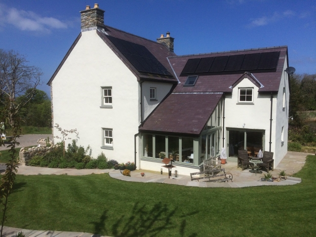 Hesgfan LNB Construction New Build Project. Dinas, North Pembrokeshire. A modern build with a traditional period look.