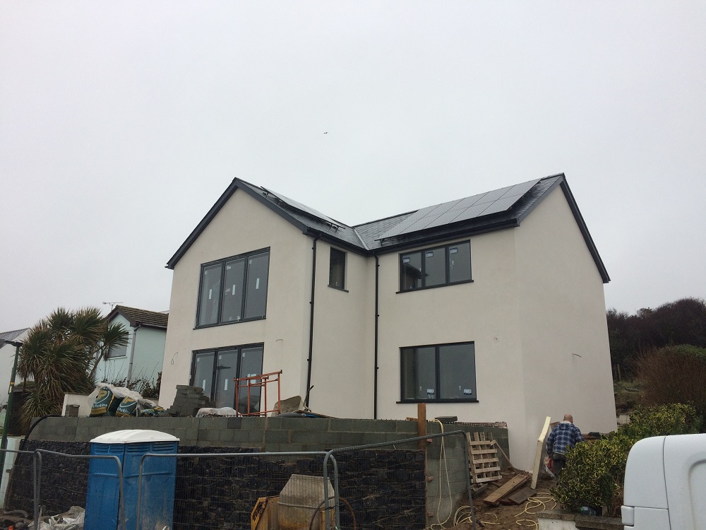LNB Construction New Build project. Anchor Down House, St Brides Bay, Pembrokeshire Wales